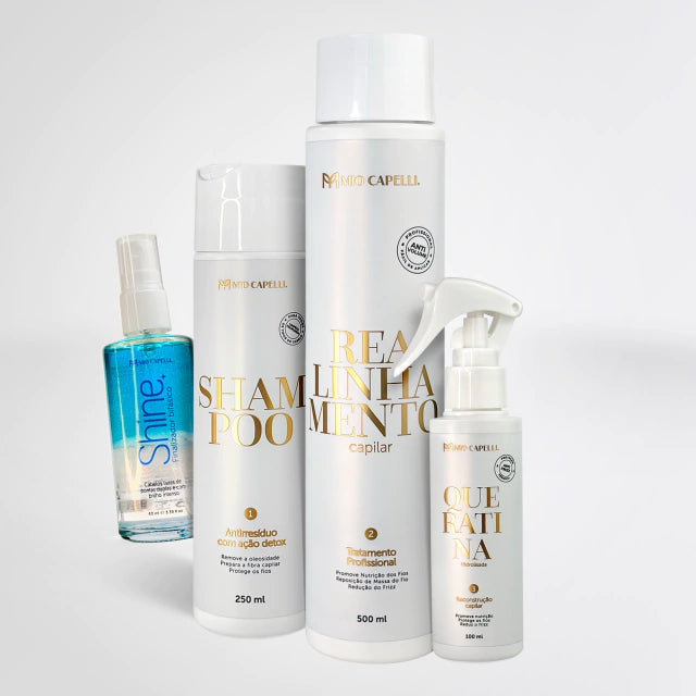 Organic progressive kit (shampoo, mask and finisher) + Shine Organic progressive kit (shampoo, mask and finisher) + Shine