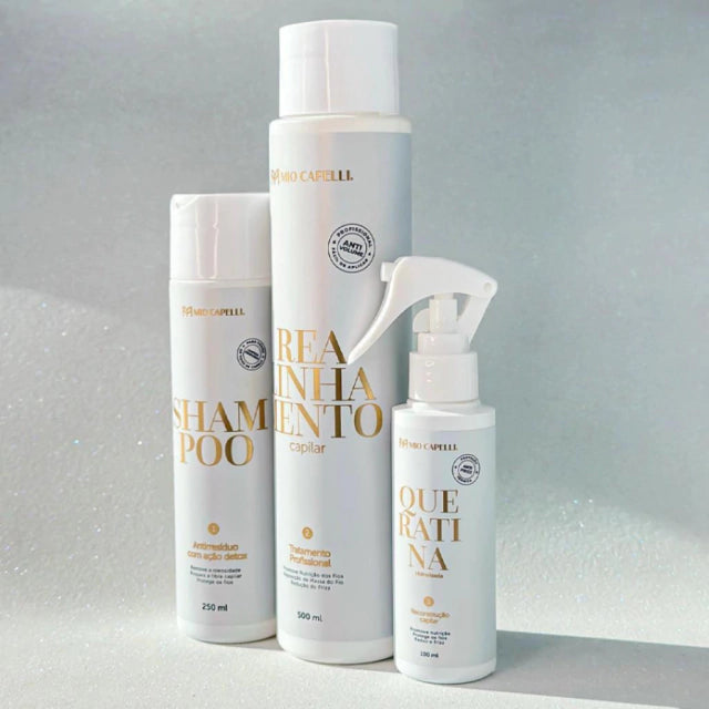Kit Progressivo Biologico (Shampoo, maschera e finisher) + Shine Mio Capelli