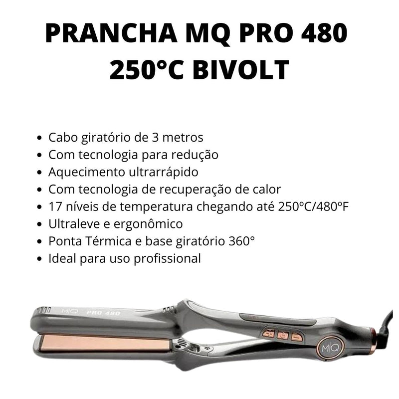 Plancha de pelo profesional Pro480 MQ Bivolt