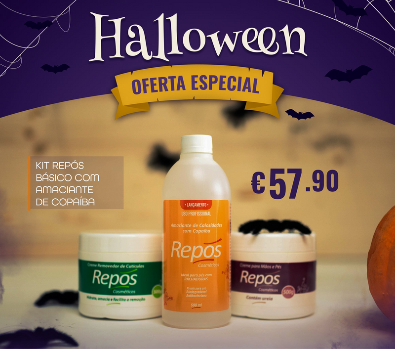 Kit Repós com Amaciante de Cutículas de Copaíba PROMOÇÃO DE HALLOWEEN