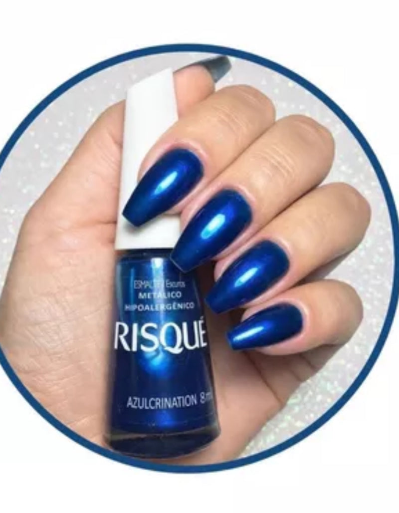 Crination Blue Risque Nail Polish