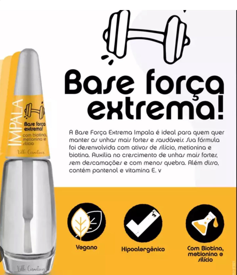 ¡Esmalte de uñas base de extrema resistencia!