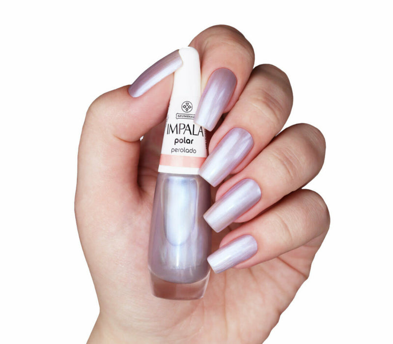 Pearlescent polar nail polish