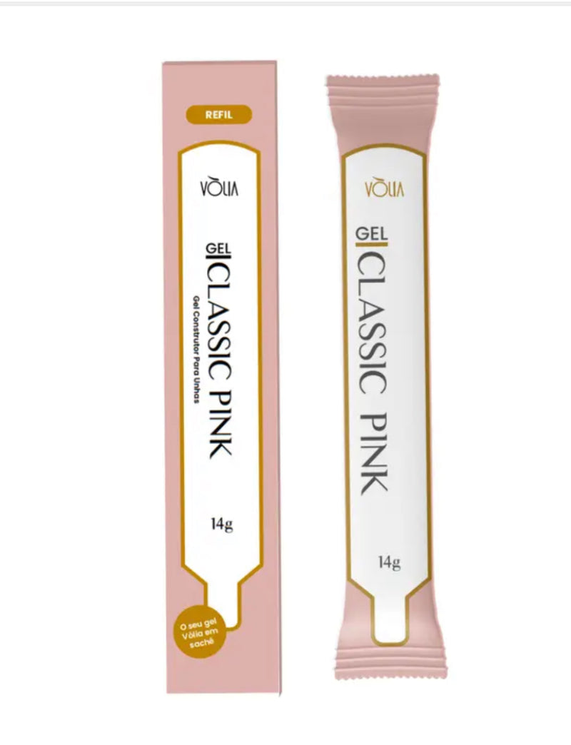 Sachet de gel Volia dur rose classique