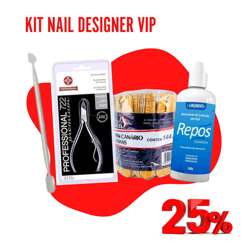 Kit Nail Designer VIP - Especial De Vecchi Store Natal