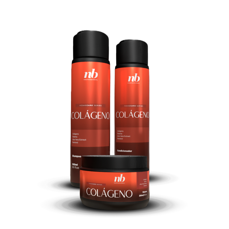 Kit Colágeno (Shampoo, condicionador e máscara)