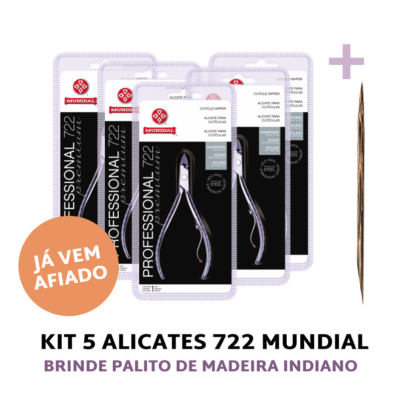 Kit 10 Pinze 722 Mundial - REGALO Molla in Silicone