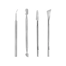 Kit con 4 strumenti Santa Clara - bisturi / spatola / callosità / pedicuro (4 pezzi in acciaio inossidabile)