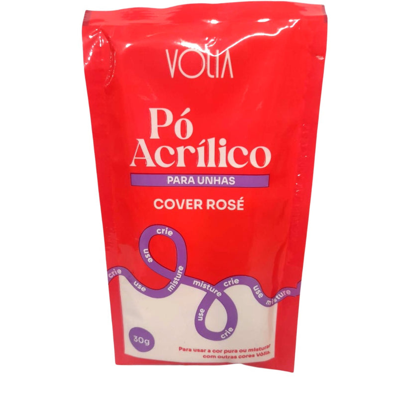 Pó Acrílico Sache Cover Rosé Vòlia 30g
