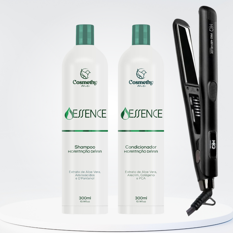 Kit Home Care Essence + Prancha Profissional MQ Pro 480 Velox