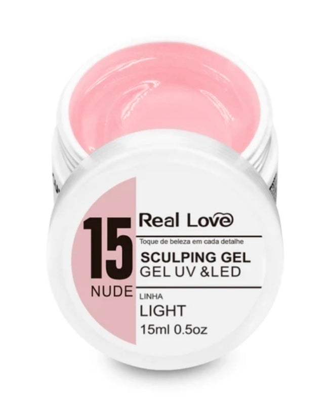 Gel de Unha Real Love Sculping 15 Nude 15ml