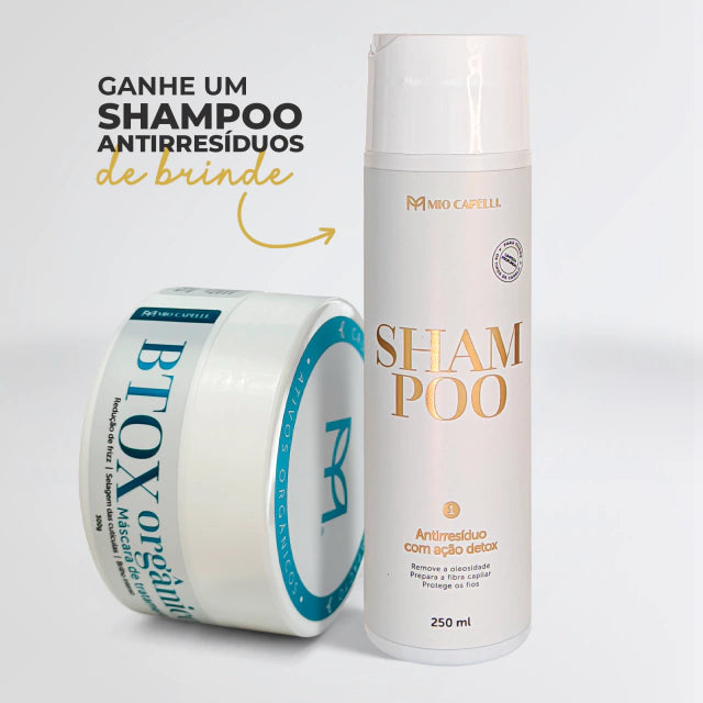 Kit Botox Orgânico + Shampoo Detox Mio Capelli