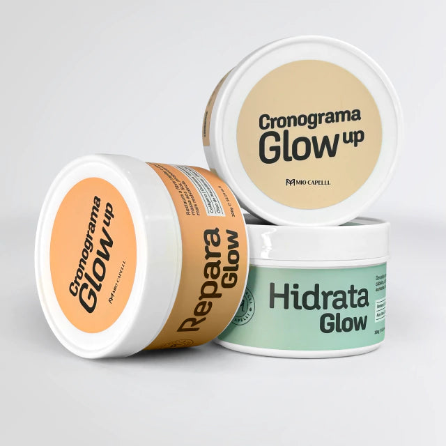 Kit Cronograma Capilar Glow Up + Blend Mágico de Brinde Mio Capelli