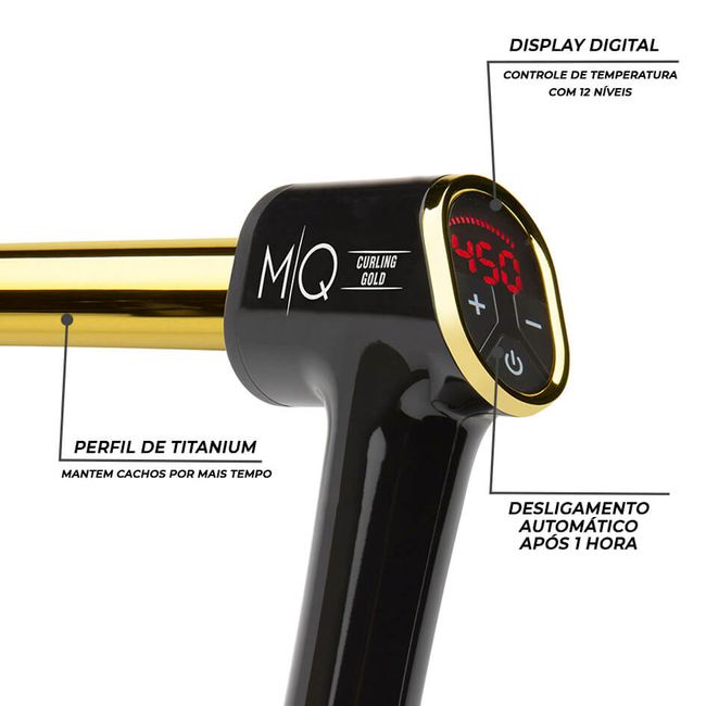 Modelador De Cachos Curling Gold 32 mm MQ