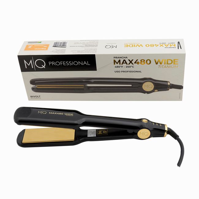 Max480 Wide MQ Bivolt Professional Hair Straightener