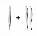 Tiptes de sourcils classiques en acier inoxydable de 3 unités Brande du monde