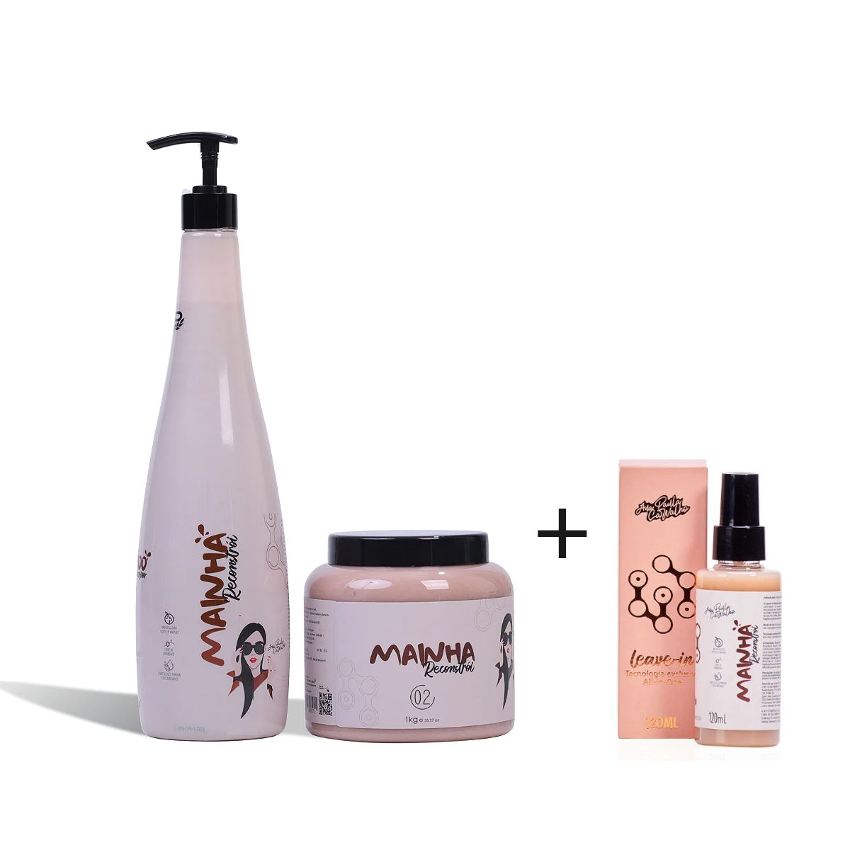 Mainha Reconstrói Professional Kit + Mainha Reconstrói Leave-In 10 in 1