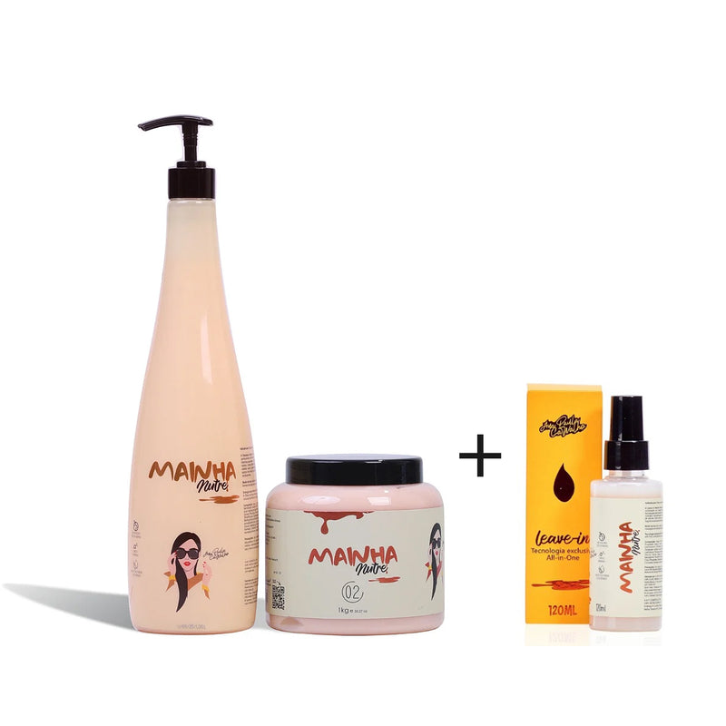 Kit Mainha Nutre Professional + Leave-In Mainha Nutre 10 in 1